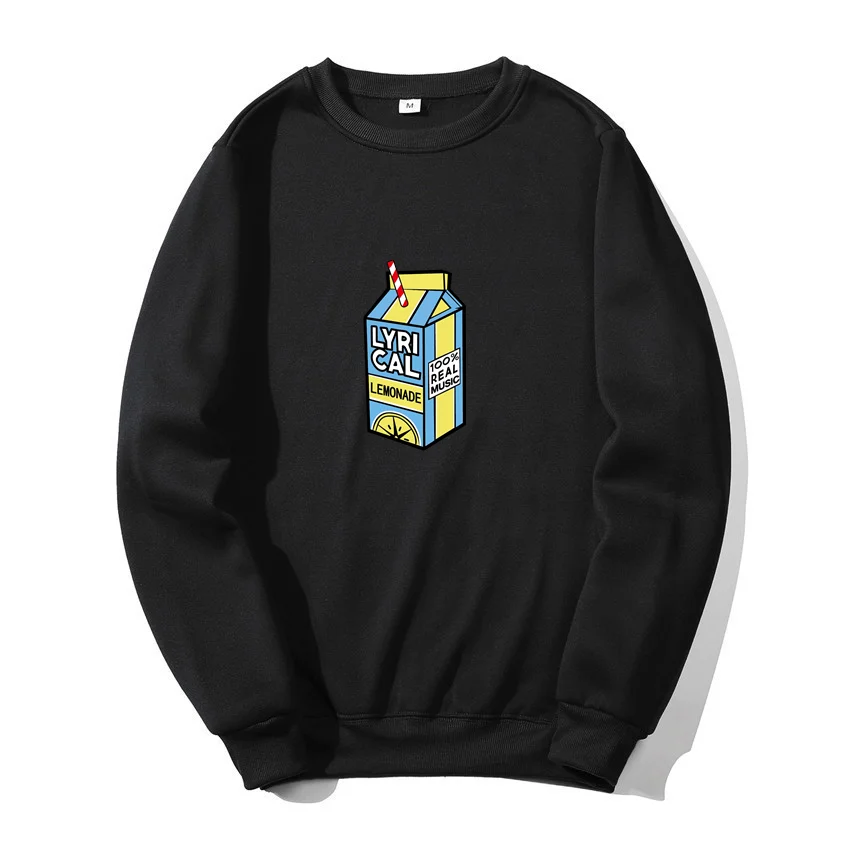 

Sweat-shirt En Molleton Imprimé Col Rond Lyrique Limonade Pour Hommes Et Femmes Vêtements De Sport Hauts à la Mode Automne Hiver