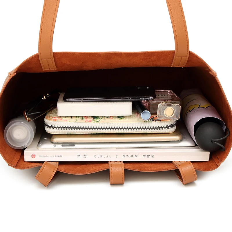 

New Fashion Tote Bag Women High Quality Leather PU Shoulder Bag Women Solid Vintage Women's Handbag Female Handle Crossbody Bag