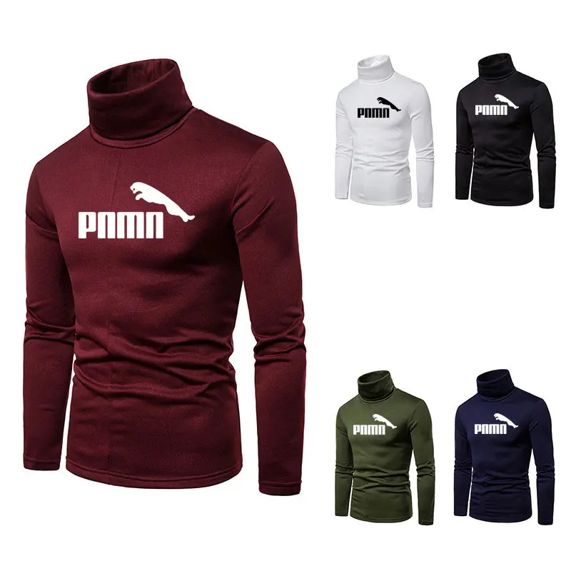 Осенняя футболка с длинным рукавом Мужская Зимняя Повседневная тонкая большого