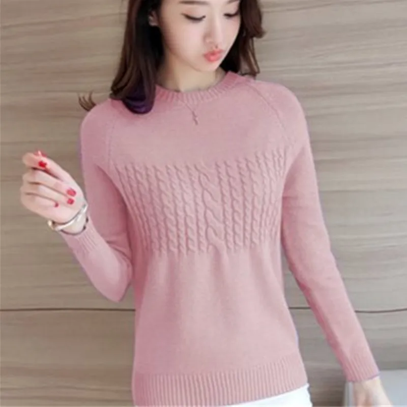 2020 Winter Women's Blouses Pullover Long Sleeve O-Neck Slim Female Knitted Sweater For Female short Solid Sweaters Tops кофты