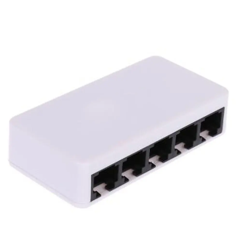 Мини 5 Порты и разъёмы для рабочего стола 100 Мбит сетевой коммутатор Gigabit быстро RJ45