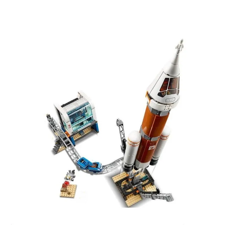 

City Rocket Control Center Building Block Toys With Space Series Figure Bicks Toys