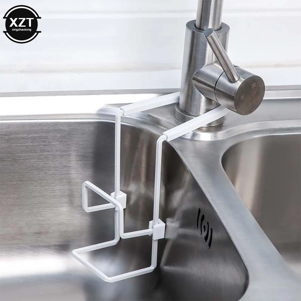 Стеллаж для слива раковины Подвесная подставка хранения губки мыла посуды