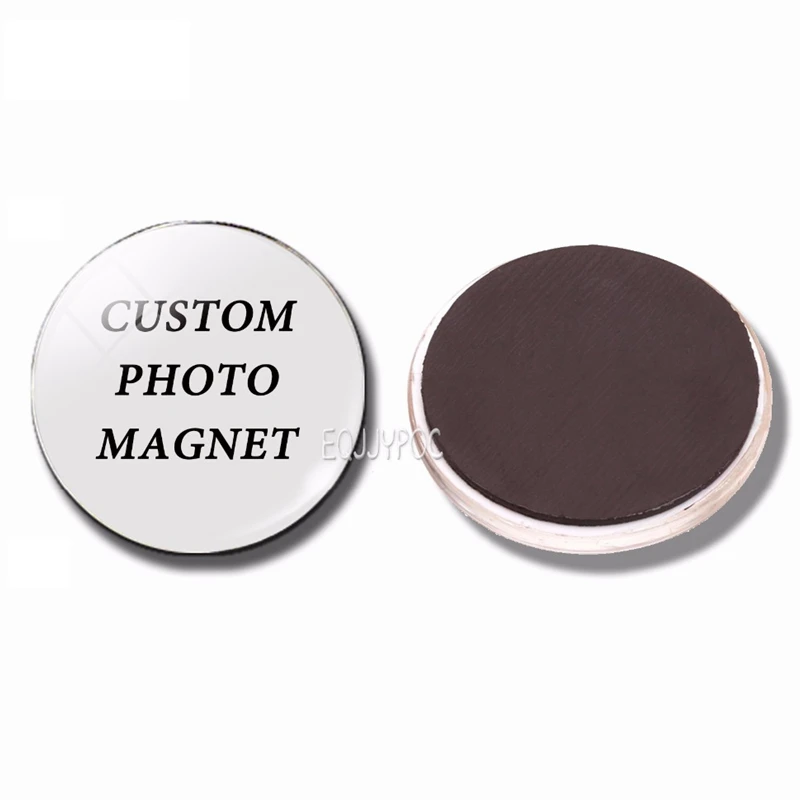 20PCS Customized Fridge Magnet Lover Family Baby Pet Company Logo Photo Glass Cabochon Diy Personalized | Дом и сад
