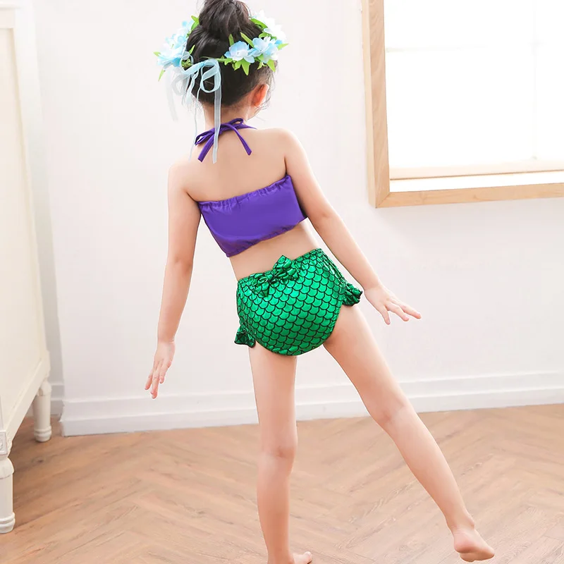 2021 летний купальный костюм с изображением русалки Платье Ариэль русалка парик