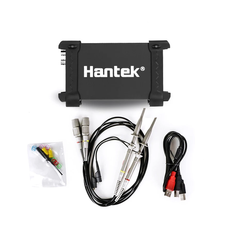 Hantek 6102BE металлический корпус 100 МГц 250 мс/с USB цифровой Виртуальный осциллограф