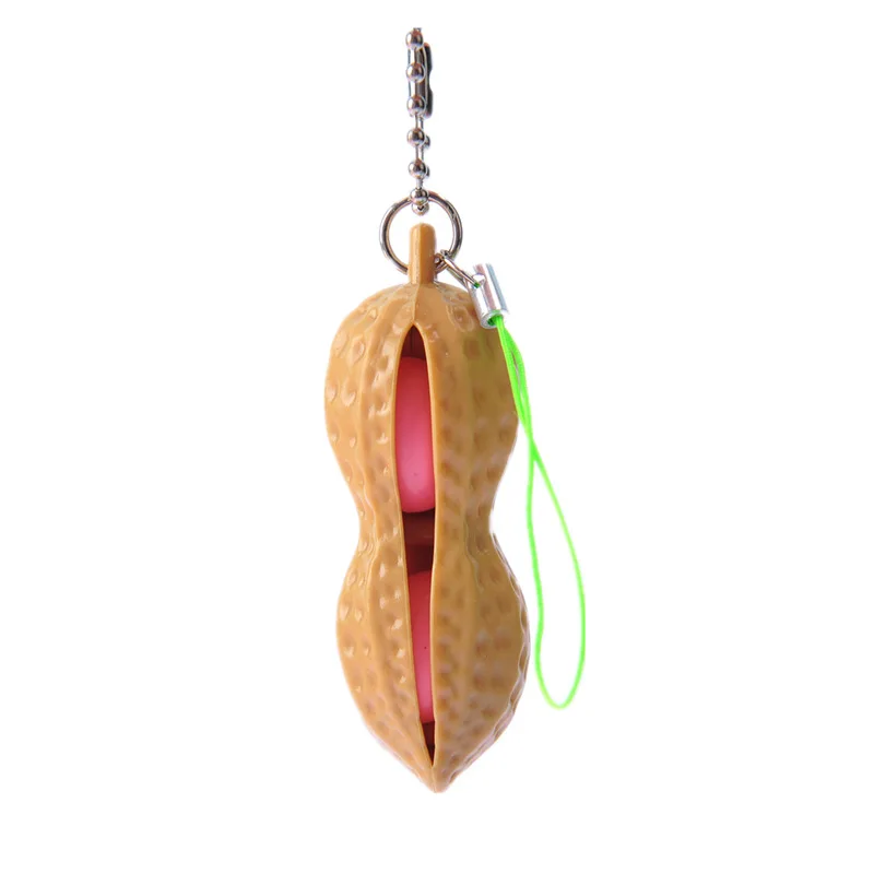 

Squeeze Peanuts Squeeze Music Decompression Decompression Vent Force Control Small Toys Key Buckle Child Gift