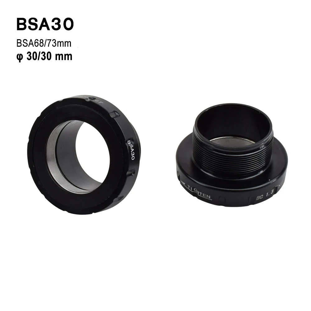 

Threaded Lock BSA30 Road Bike BB Set 68-73mm Alloy Aluminium Sealed Bearing 30mm Mountain Bicycle Bottom Bracket MTB For SHIMANO