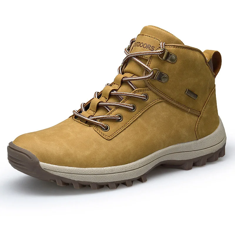 

ROXDIA Outdoor large men's snow boots winter warm Plush men's cotton shoes mountaineering RXM602