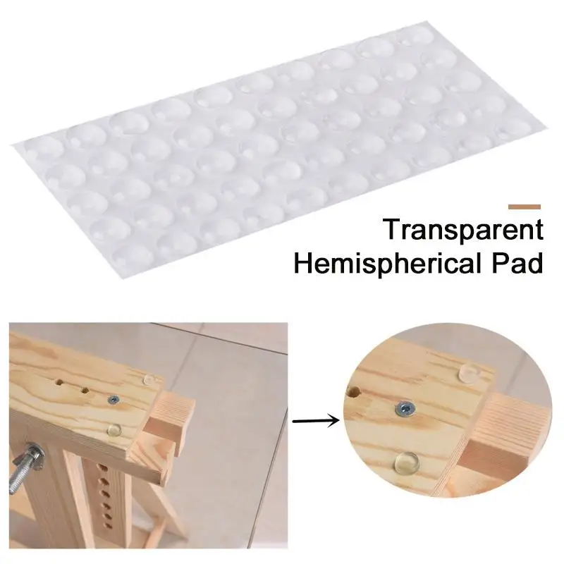 

SOLEDI Hemispherical Shape Convenient Rubber Bumper Damper Transparent Door Shock Absorber Multi-Function Rubber Feet Pads