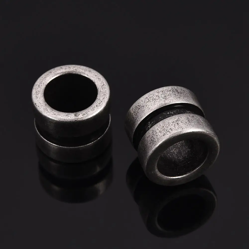 5 шт./лот бусины из нержавеющей стали для браслета в стиле ретро разделительные