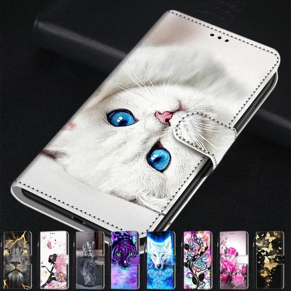 Чехол для Xiaomi Redmi 7 7A 6 6A чехлы книжки из тпу с мультяшным рисунком искусственной