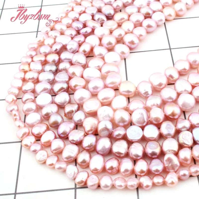 Фиолетовый пресноводного жемчуга Freeform Натуральный камень Бусины для DIY Цепочки и