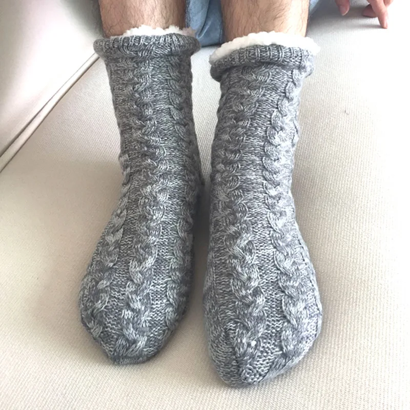 

Winter thicken home socks men's and women's casual socks floor socks warm ladies socks slip shoes socks warm tube carpet socks