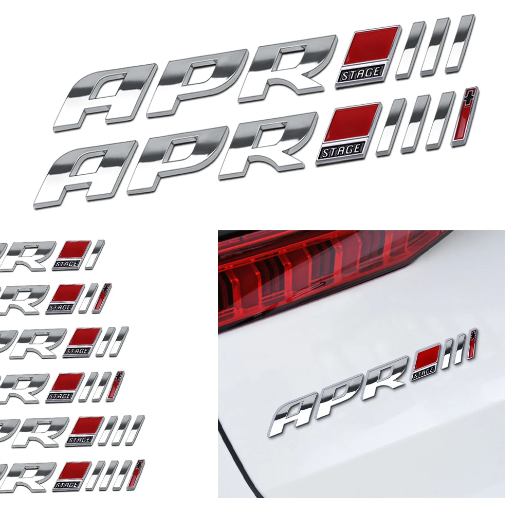 Наклейка на багажник автомобиля Abs APR Stage III + Эмблема для Volkswagen golf 6 7 R20 GTI MK6 Audi A4 A5 A4L