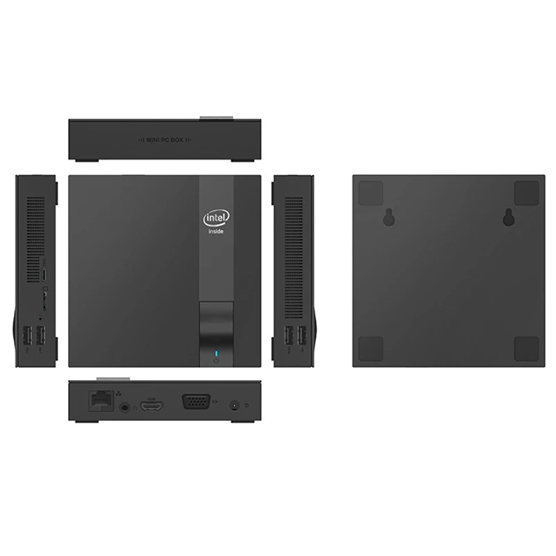 DIY M5 Mini PC Intel Celeron J3455 Windows 10 DDR3L 4G+128G M.2 SSD USB3.0 4K HDMI VGA Gigabit Ehternt 5G WIFI