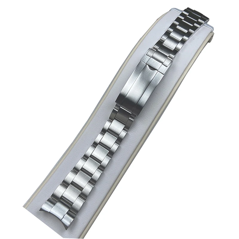 20mm black Bracelet Solid 316L Stainless Steel Men's watch strap Wristband Accessories parts for 40mm submariner daytona case