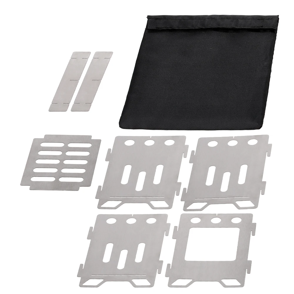 Новая Сверхлегкая Складная дровяная печь титановая Походная плита напольная для