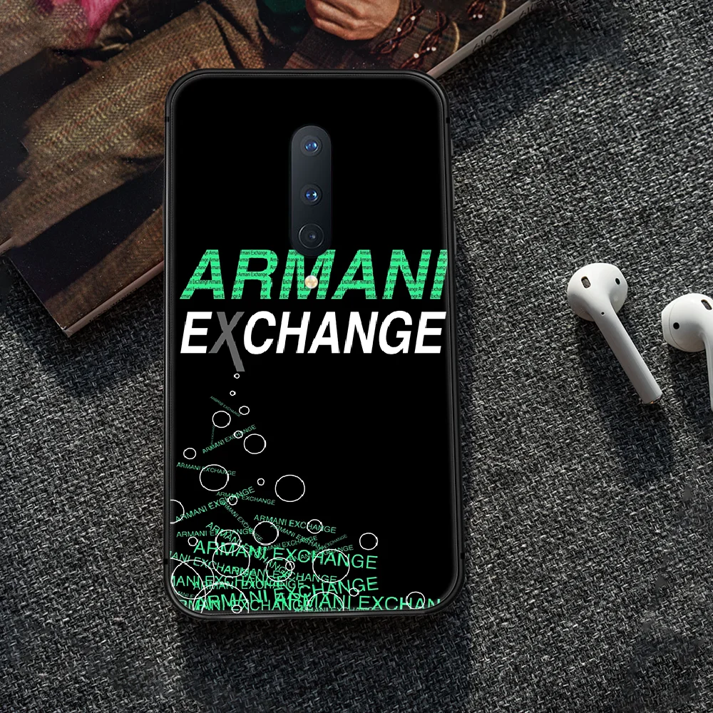 

Luxury Italian Brand Phone Case Cover Hull For 1+ Oneplus 5T 6 6T 7 7T 8 8T Pro black Prime 3D Shell Tpu Back Painting Hoesjes