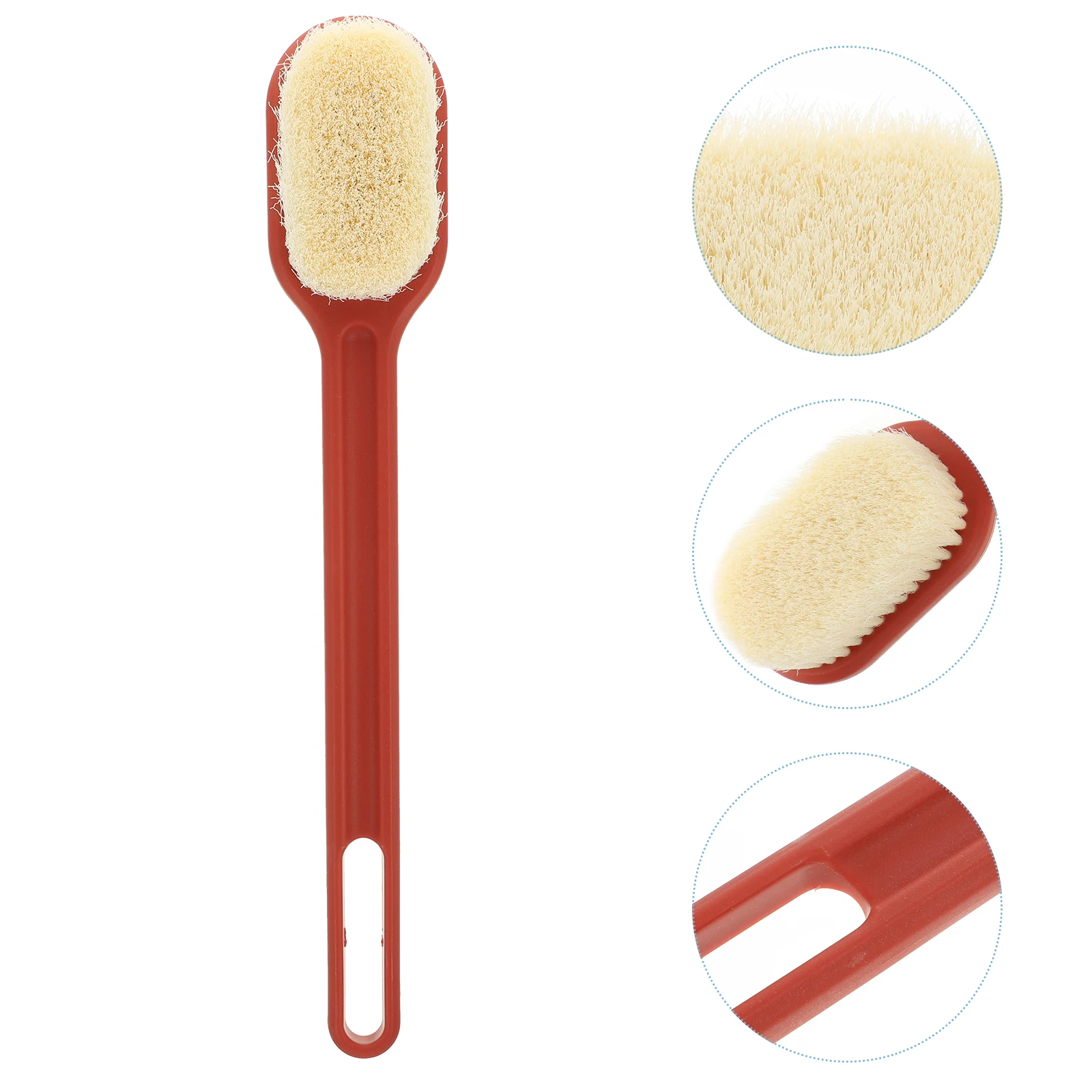 

1 Pc Massage Brush Practical Cleaning Scrubber Long Handle Bathing Brush