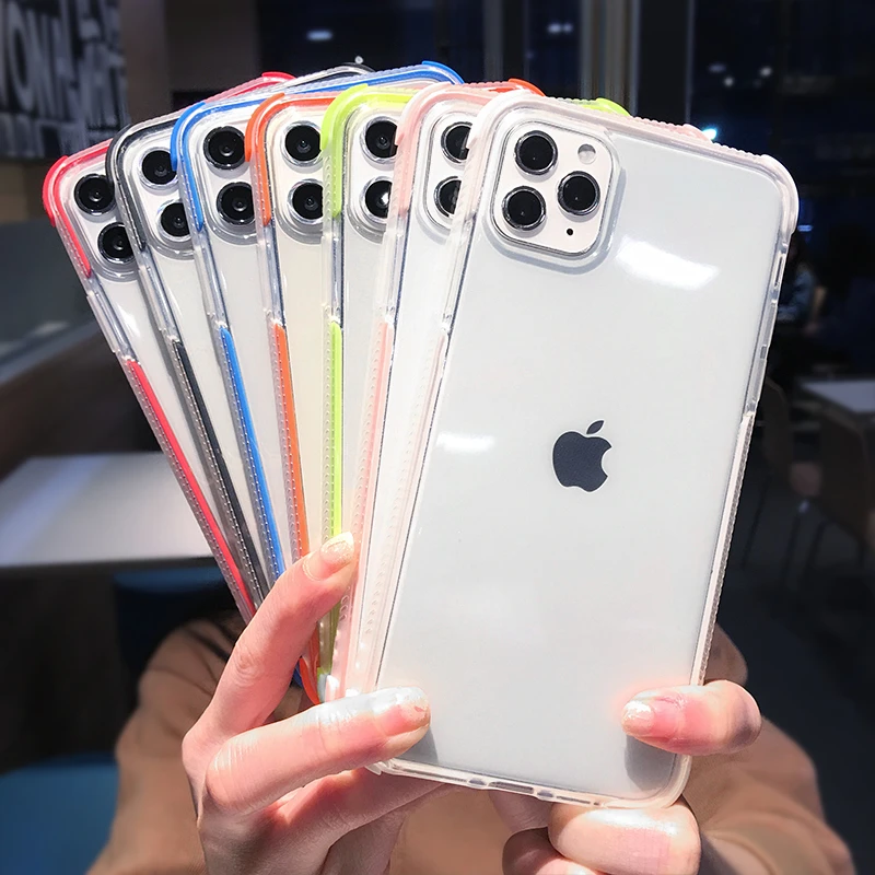 Прозрачный чехол с полным корпусом для iPhone 11 Pro Max X XS XR 7 8 6s 6 Plus двухслойная