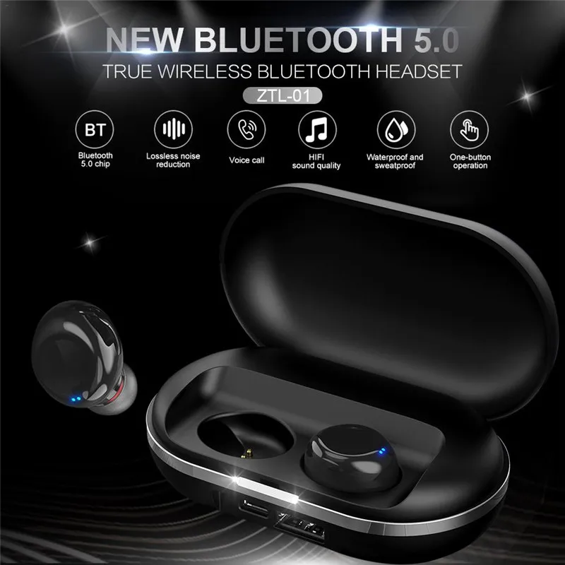 ZLT 01 Bluetooth 5 0 беспроводные стерео спортивные наушники с шумоподавлением игровая