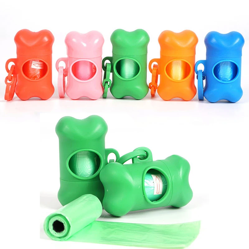 Для собак мешок для сбора отходов домашних животных дозатор Пластик