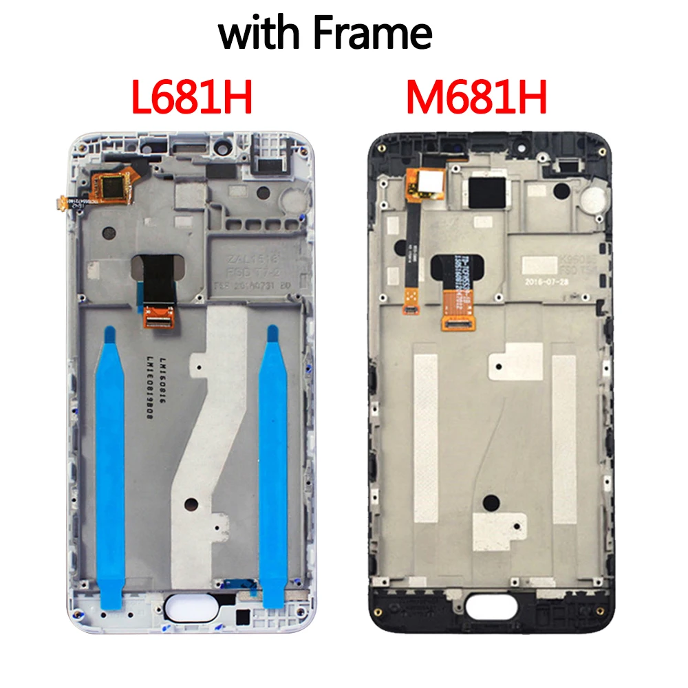 Оригинальный ЖК дисплей для Meizu M3 Note L681H M681H сенсорный экран с рамкой дигитайзер 3