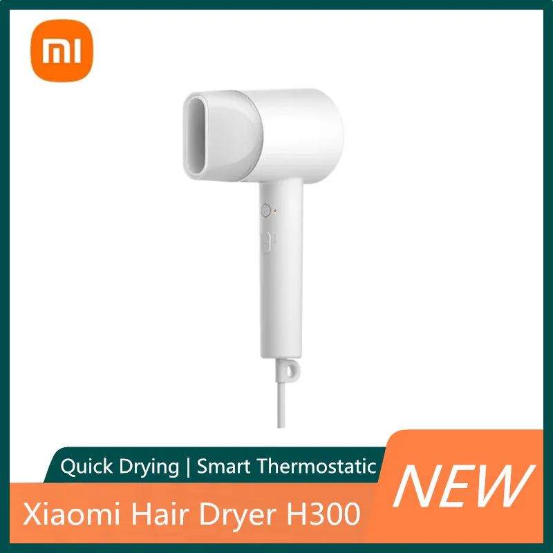 

Фен Xiaomi Mijia H300 с анионами, 1600 Вт, портативный диффузор, Новый Уход за волосами с отрицательными ионами, быстрая сушка для домашнего использов...