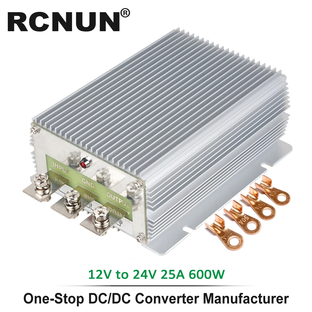 Высокая производительность DC-DC Boost модуль 12 V-24 V 25A 30A 720W повышающий конвертер постоянного/переменного тока, Boost Напряжение регулятор для грузовых автомобилей - Цвет: 12V to 24V 25A