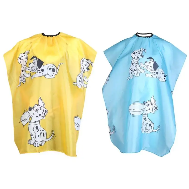 

Cartoon Dog Hair Cutting Apron Haircut Cape Salon Hairdresser Hair Cut Cloth for Kids, Blue