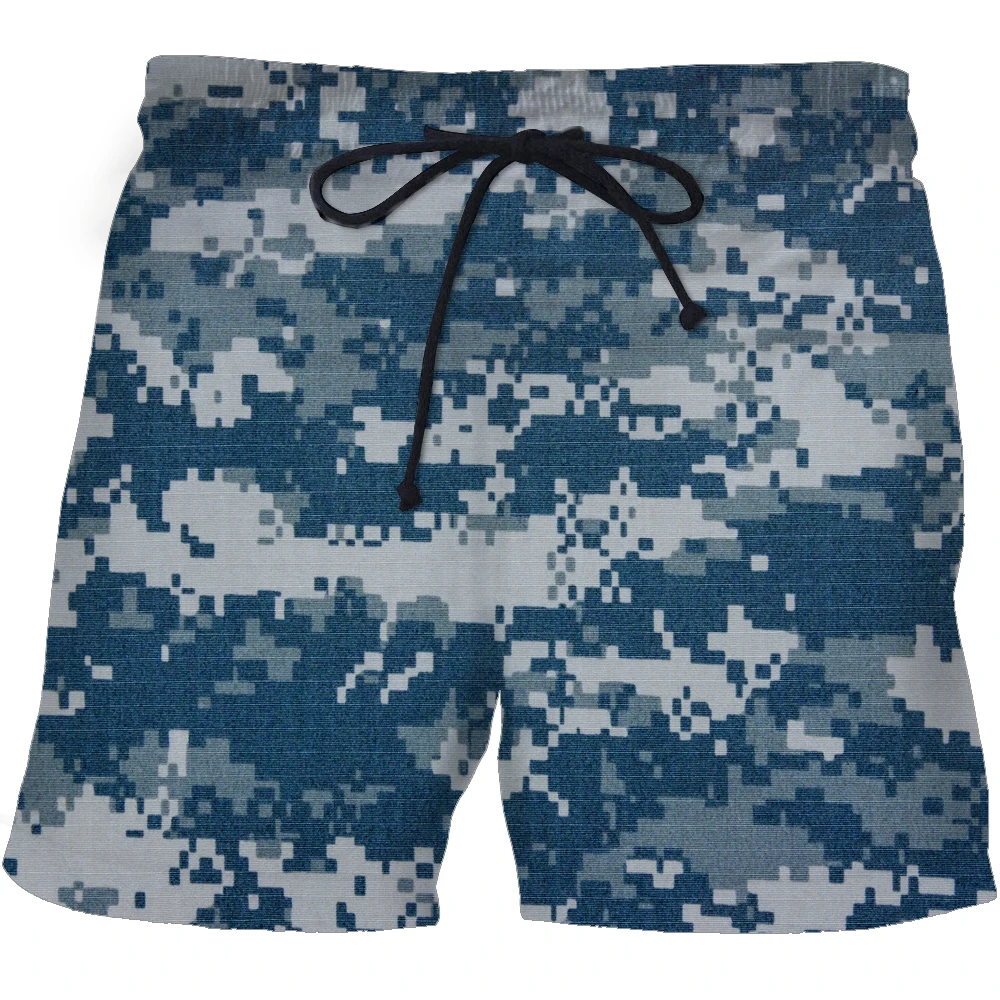 

New men /women 3D printing camouflage shorts beach pants quick-drying beach casual sports pants shorts Asian plus size loose