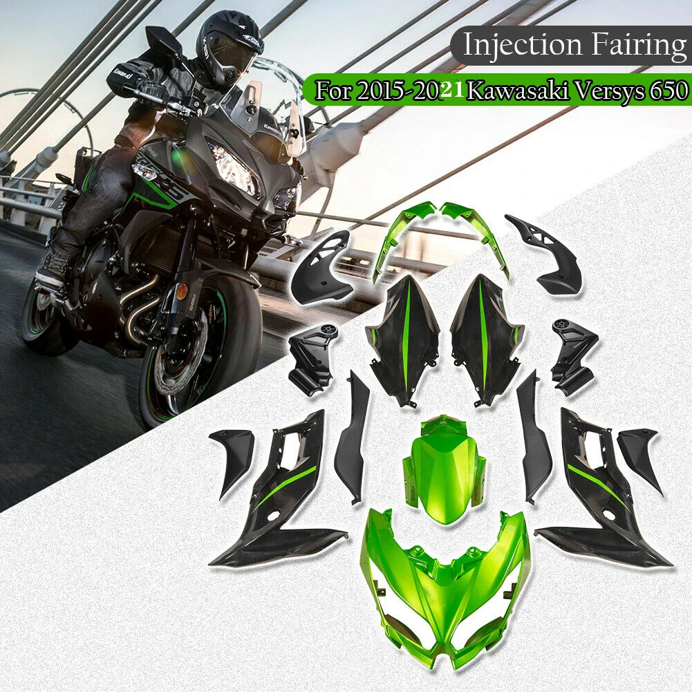 

Versys 650 Fairing Injection Motorcycle Complete Bodywork Kits Set For 2015-2021 Kawasaki Versys650 KLE650 KLE 650 Accessories