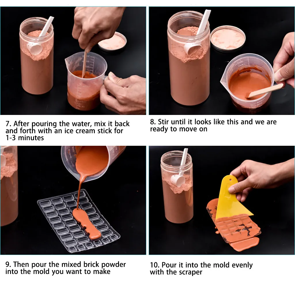 Миниатюрный строительный песочный стол моделирование кирпичная модель