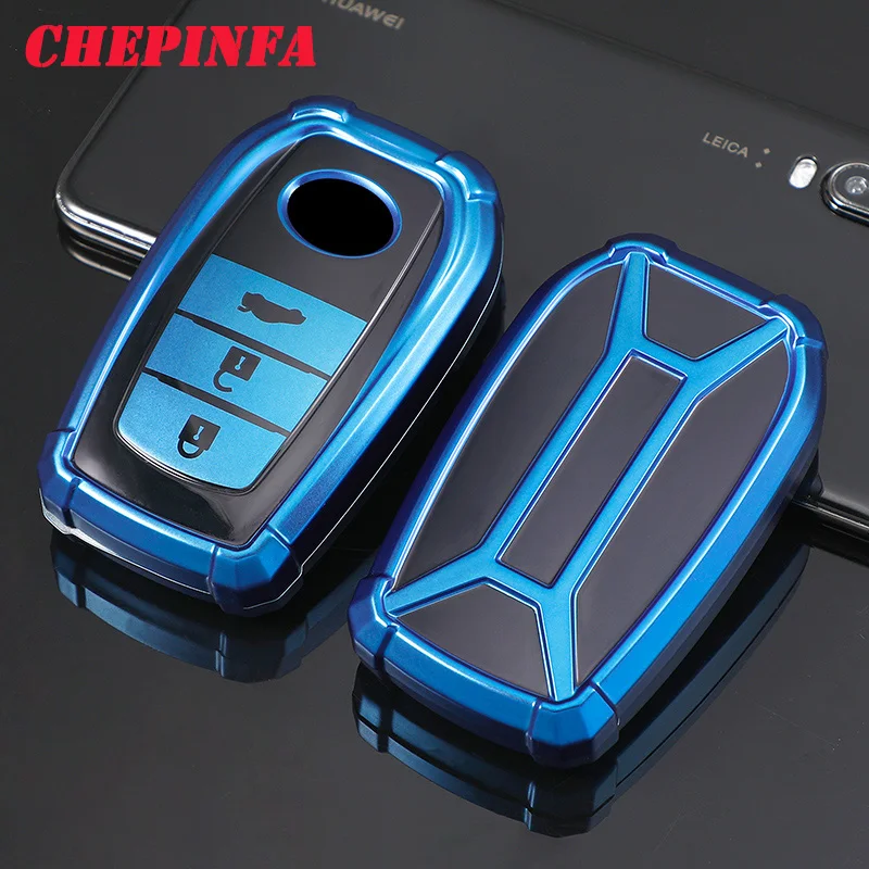 ТПУ чехол для ключей автомобиля полное покрытие защитный Chr Rav4 Auris Avensis Prius Aygo Camry