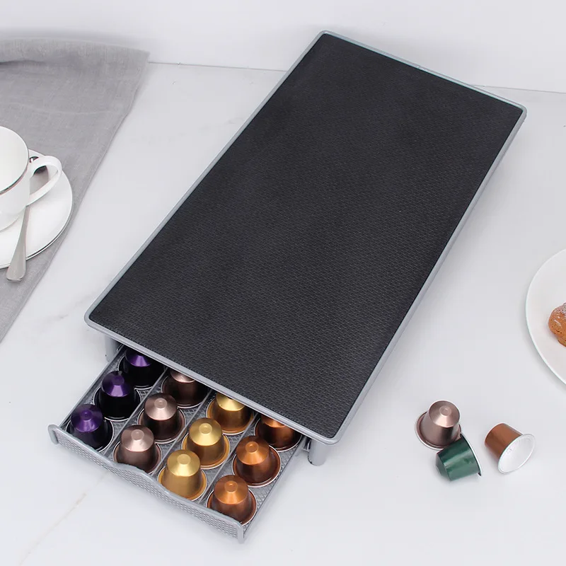 Подставка для кофейных капсул кухонный ящик хранения Nespresso органайзер полка из