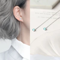 2021 fashion minimalist long earring simple tassel chain statement earrings women korea joker ear line jewelry gift