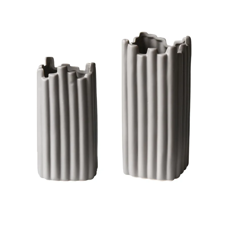 

Post Modern Nordic Designer Irregular Ceramic Vase Creative Home Simple Art Flower Arrangement Desktop Good Tabletop Decoration