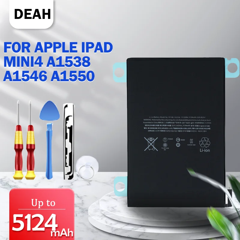 5124 мАч планшетный аккумулятор для Apple IPad Mini Mi Ni 4 A1538 A1546 A1550 + инструменты Замена