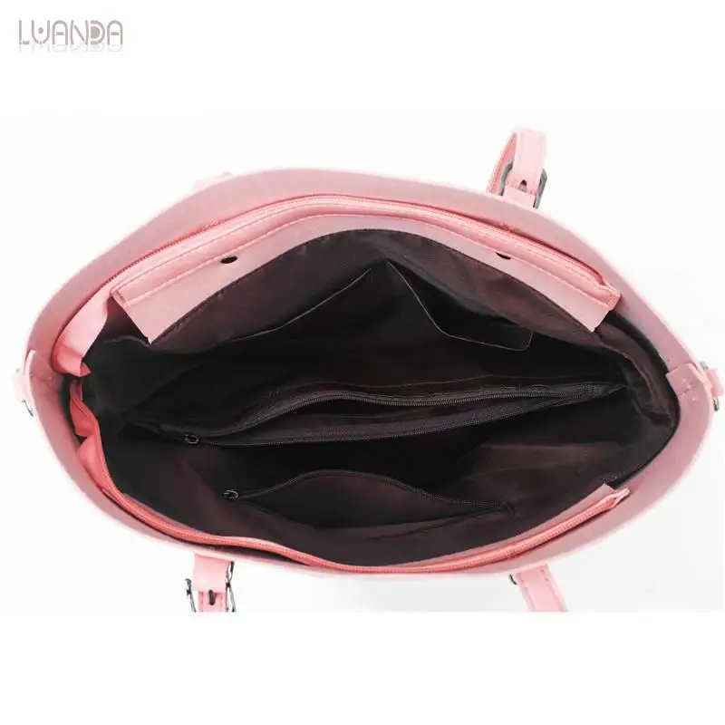 3 набора модных кожаных женских сумок дизайнерская брендовая сумка Классическая