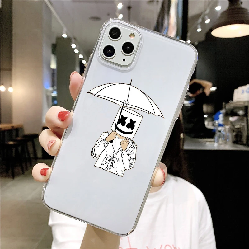 Роскошный чехол из ТПУ для DJ marshmallow телефона iPhone X XS 11Pro Max XR iPhones 8 7 6 6S Plus 5S SE мягкий