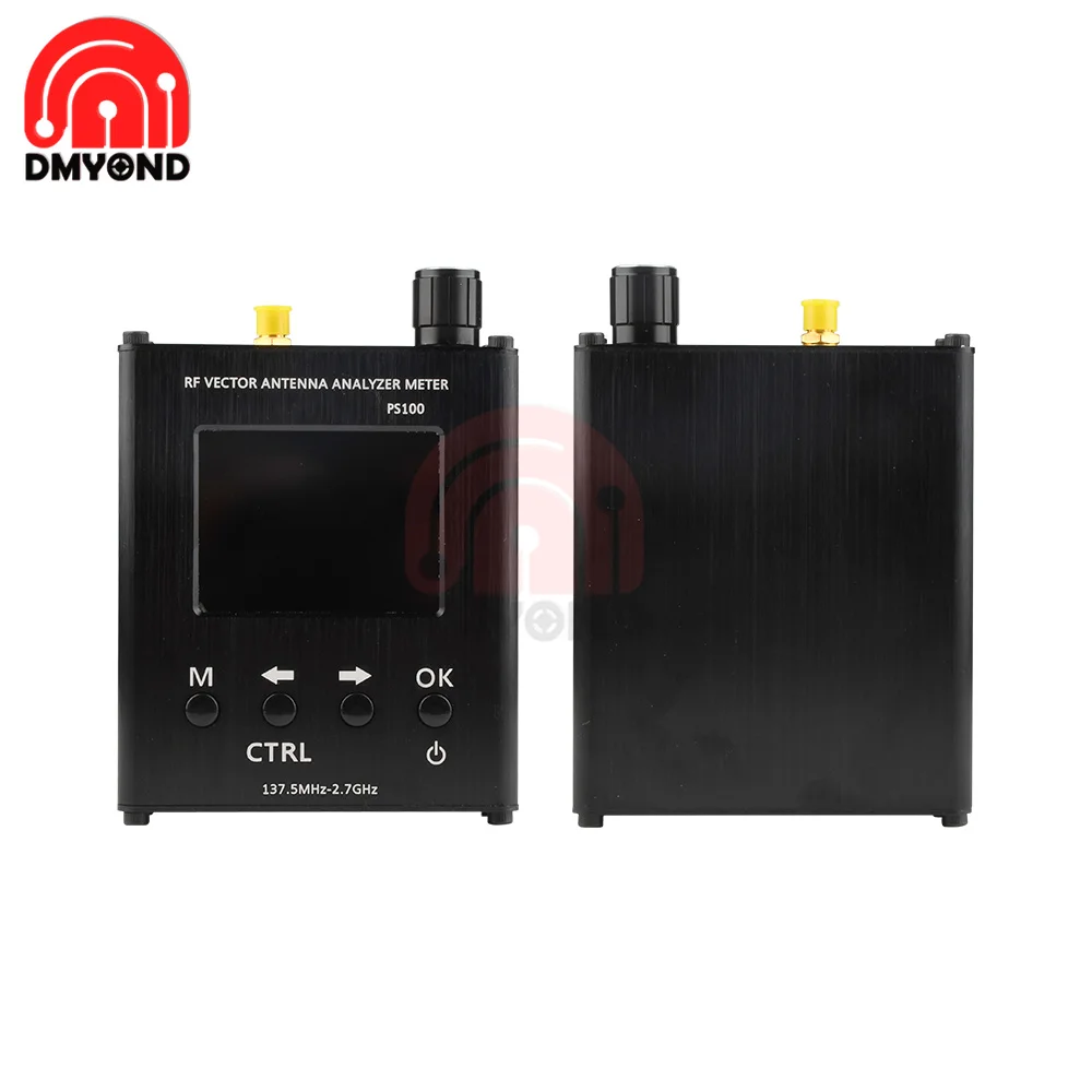 

PS100 137.5MHz - 2.7GHz UV RF Antenna Analyzer SWR Meter Tester with Aluminum Alloy Shell Replace N1201SA RF interface SMA-K