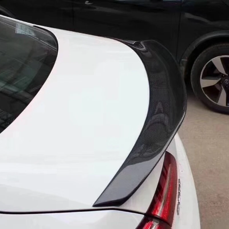 

Use For Benz E Class Coupe w238 Spoiler PSM style Rear Trunk Wing Car Body Kit Accessories Real Carbon Fiber Gloss Black