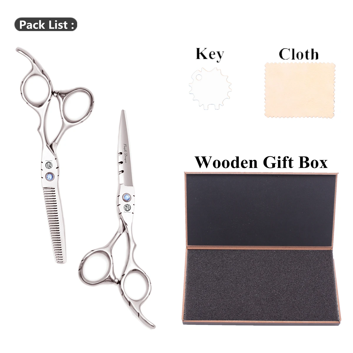 Профессиональные ножницы 5 &quotфиолетовый дракон JP сталь 1010 # для стрижки волос