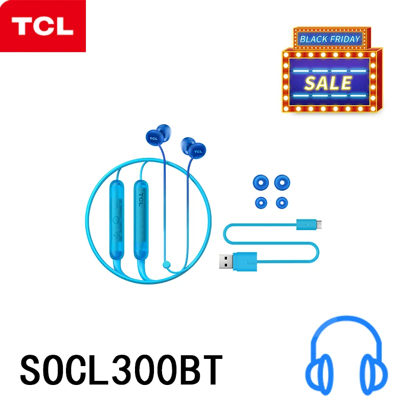 Bluetooth-наушники TCL SOCL300BT Беспроводные водонепроницаемые Hi-Fi | Электроника
