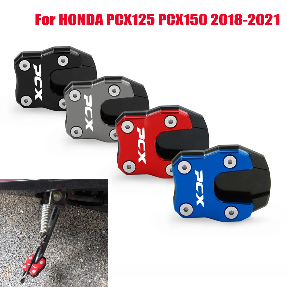 Для HONDA PCX125 PCX150 PCX 125 150 2017 2020 Мотоцикл с ЧПУ подножка сбоку Pad пластины подставки