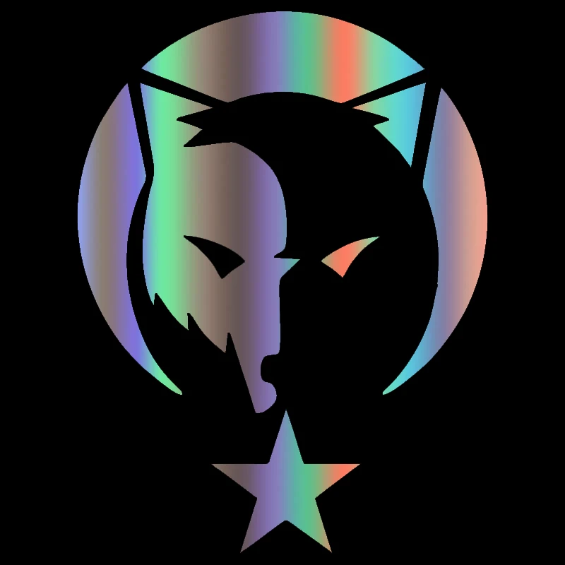 

Personality PVC Funny Turkey Star Moon Wolf Turkey Sticker Reflective Waterproof Car Decal Car Truck Bumper ZWW-0361