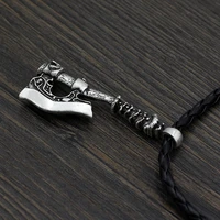 europe and america vintage fashion viking amulet pirate navia weapon axe pendant grunge mens necklace jewelry and accessories
