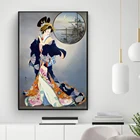 Винтажный постер в японском стиле харуйо Морита, цветы гейши, настенный художественный декор, современные картины на холсте для гостиной, коридора, без рамки