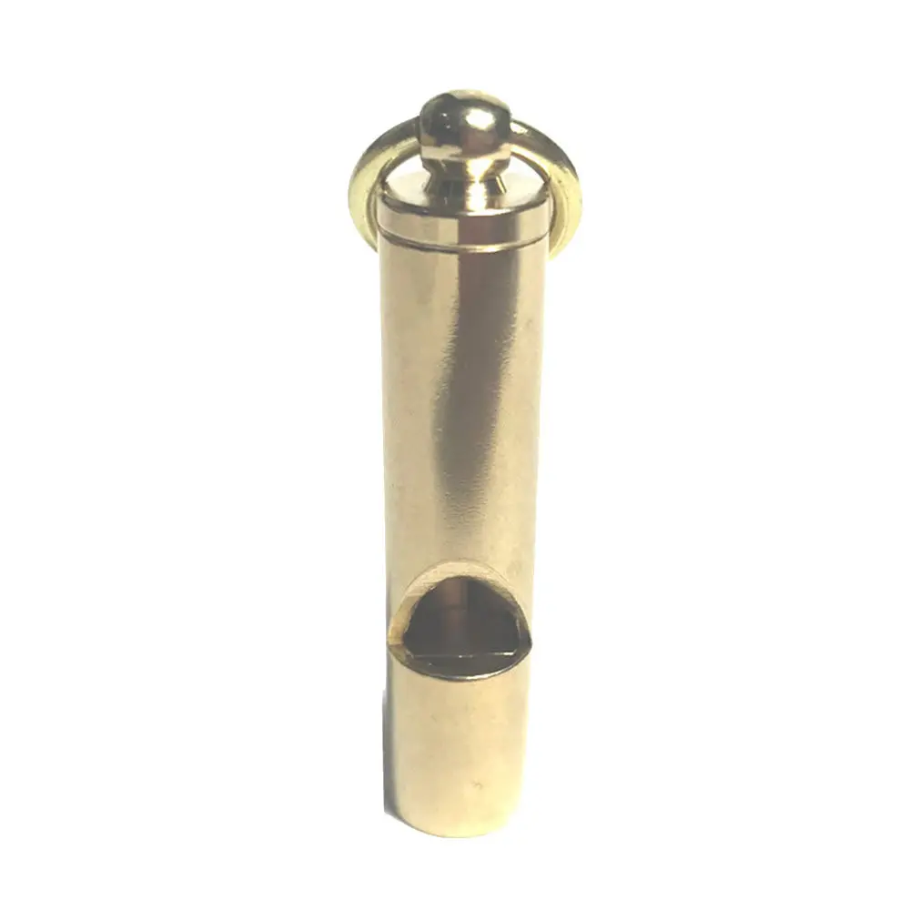 

Экстренный свисток выживания Громкая версия высокий децибел латунный металлический свисток для улицы помощь защита тренировочный инструм...